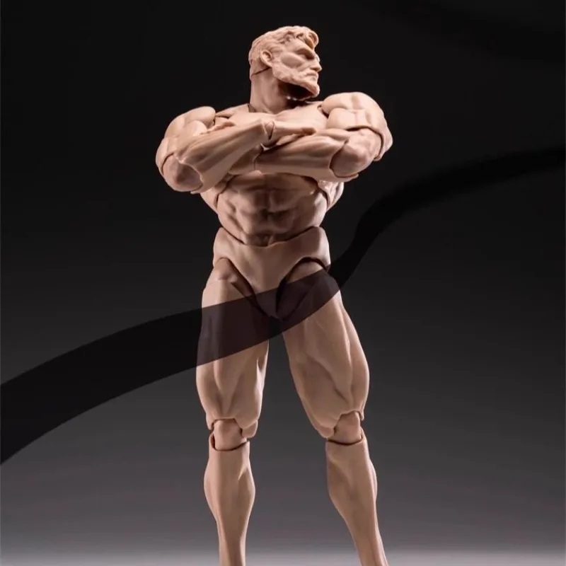 先行販売 QS MORFIG 1/12 スケール男性強力な筋肉ボディ超柔軟なジョイントボディ 17.3 センチメートル白/黄色/黒兵士アクションフィギュア