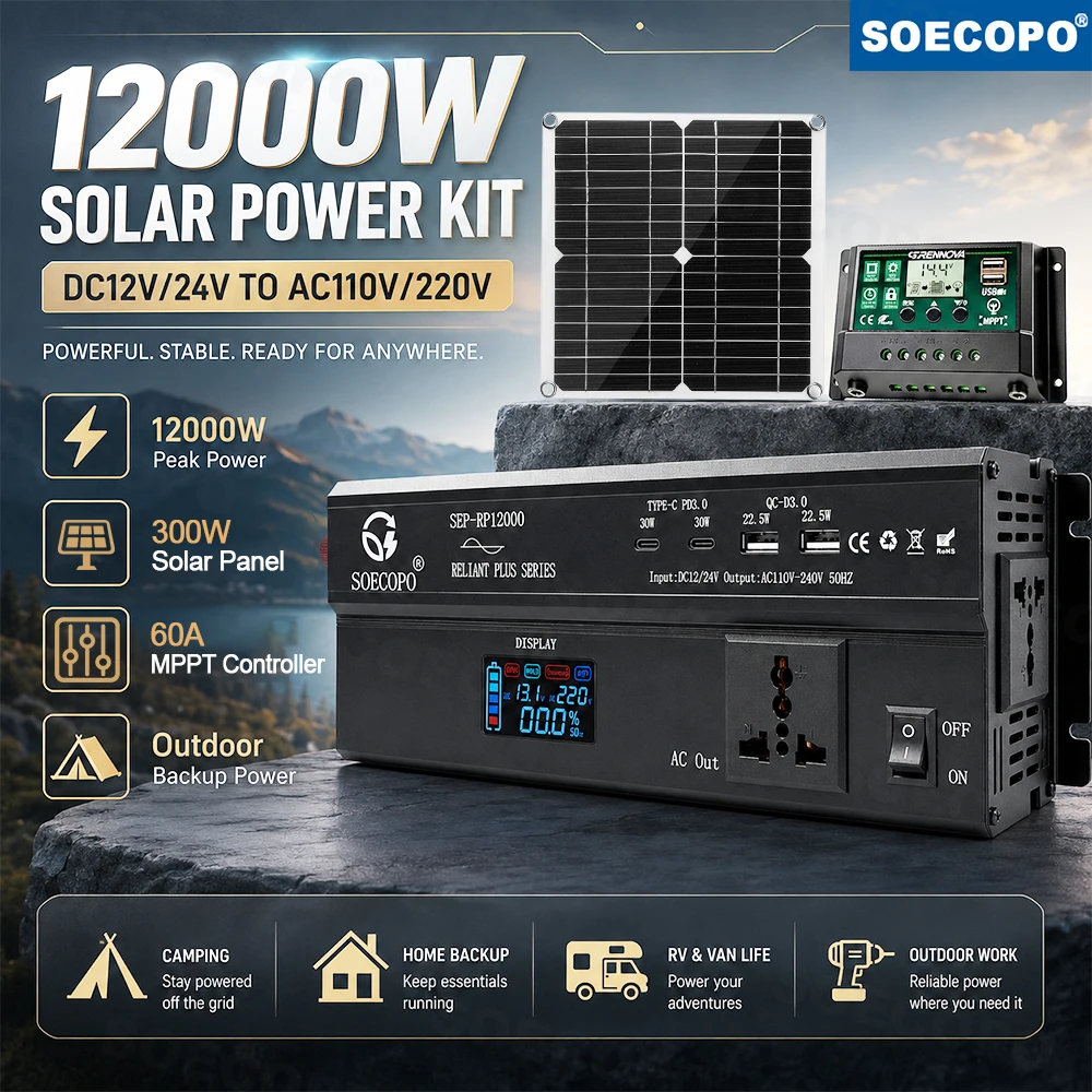 Renewable Energy Kits - Комплект солнечной системы мощностью 12000 Вт: