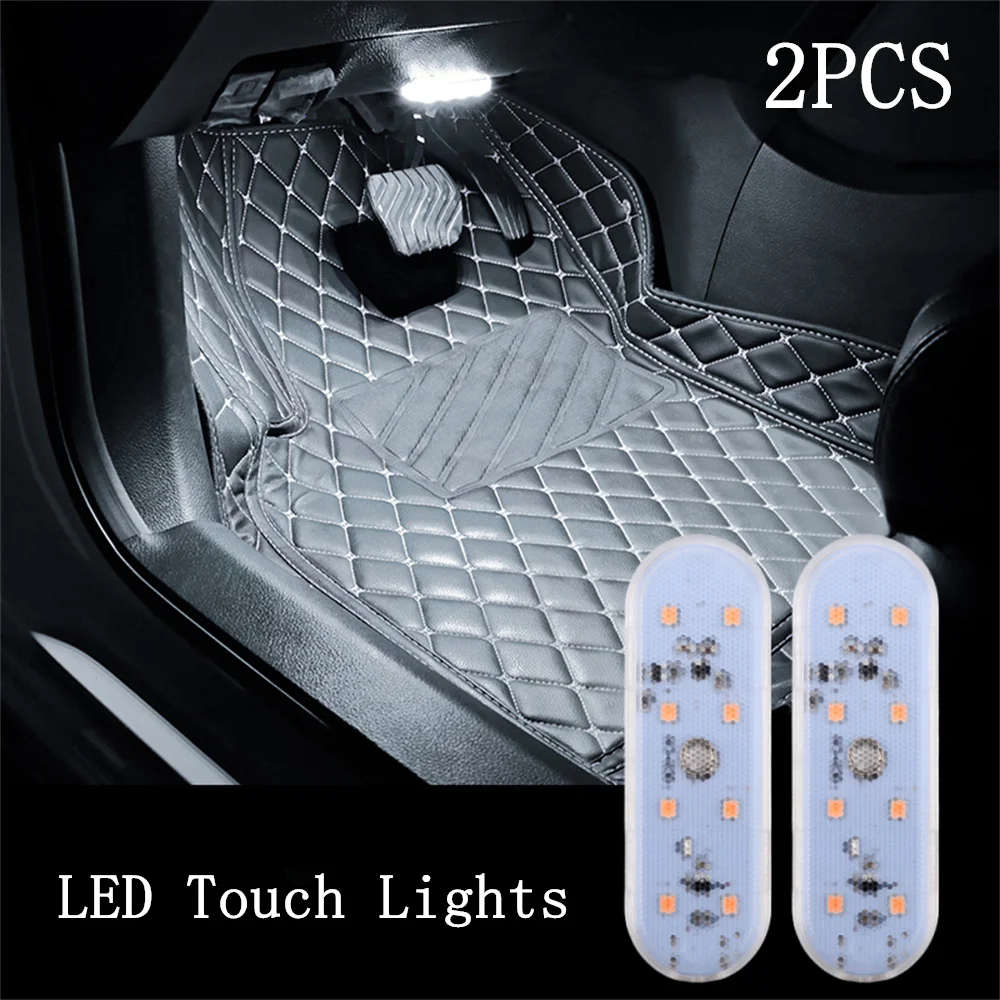 USB Car Light Touch Sensor LED Interior Light Car Ceiling Lamp Roof Car Interior Reading Lighting Magnets Atmosphere Light