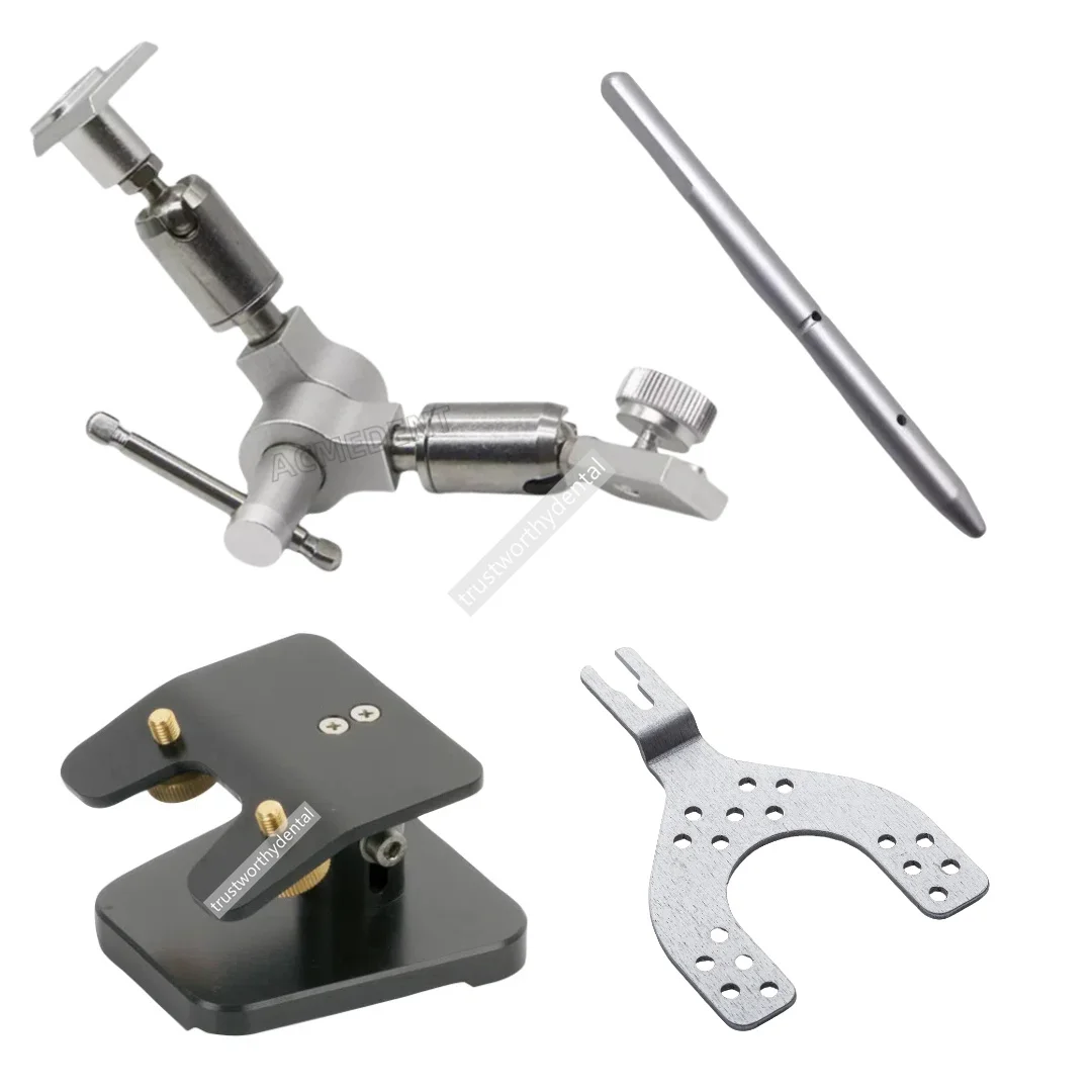 Dental Facebow Joint Support Bite Fork Lab Anterior Guidance Pin Transfer Stand Compatible Artex Articulator System Accessories