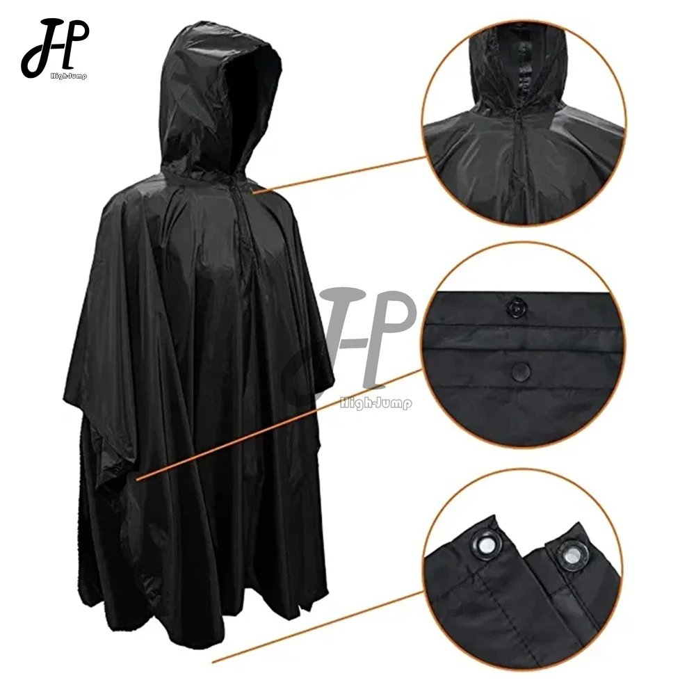 Tactical Military Poncho PVC Waterproof Rainwear Man Hooded Airsoft Ghillie Suit Hunting Rain Poncho Coat Camping supplies