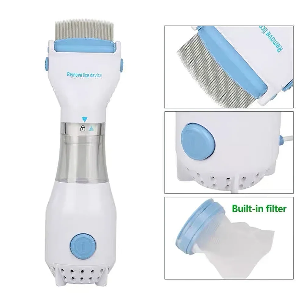 Electric Vacuum Lice Comb Pet Lice Grabber Comb Cats Dogs Puppy Hair Cleaner Flea Physical Removal Killer Brush Pet Supplies