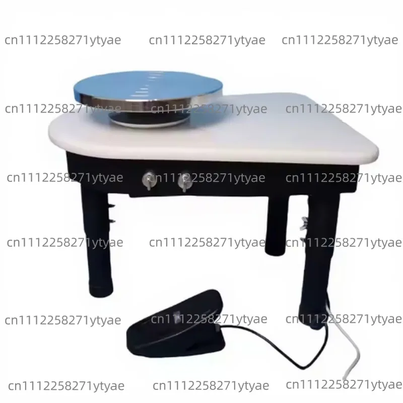 450W electric pottery wheel, direct drive, manual button operation, adjustable outriggers DIY clay pottery tool