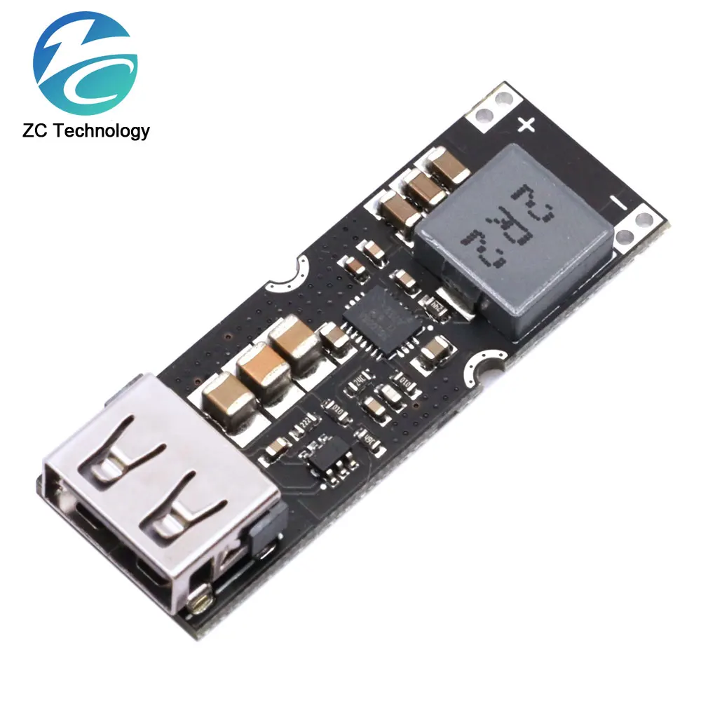 Single Cell Lithium Battery Boost Power Module Board 3.7V 4.2V Liter 5V 9V 12V USB Mobile Phone Fast Charge QC2.0 QC3.0 TPS61088