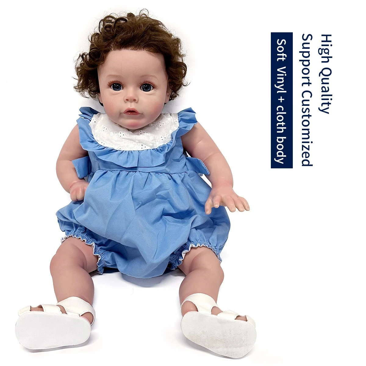 Reborn Baby Dolls Girl 24 Inch Suesue Silicone Newborn Bebe Vinyl Cotton Body Sweet Reborn Dolls with Clothes and Bottles
