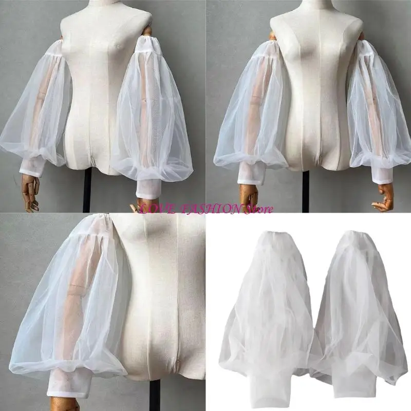 الأكمام ذراع الزفاف التنفس قمادة خفيفة الوزن للعرائس مريحة تناسب Y166