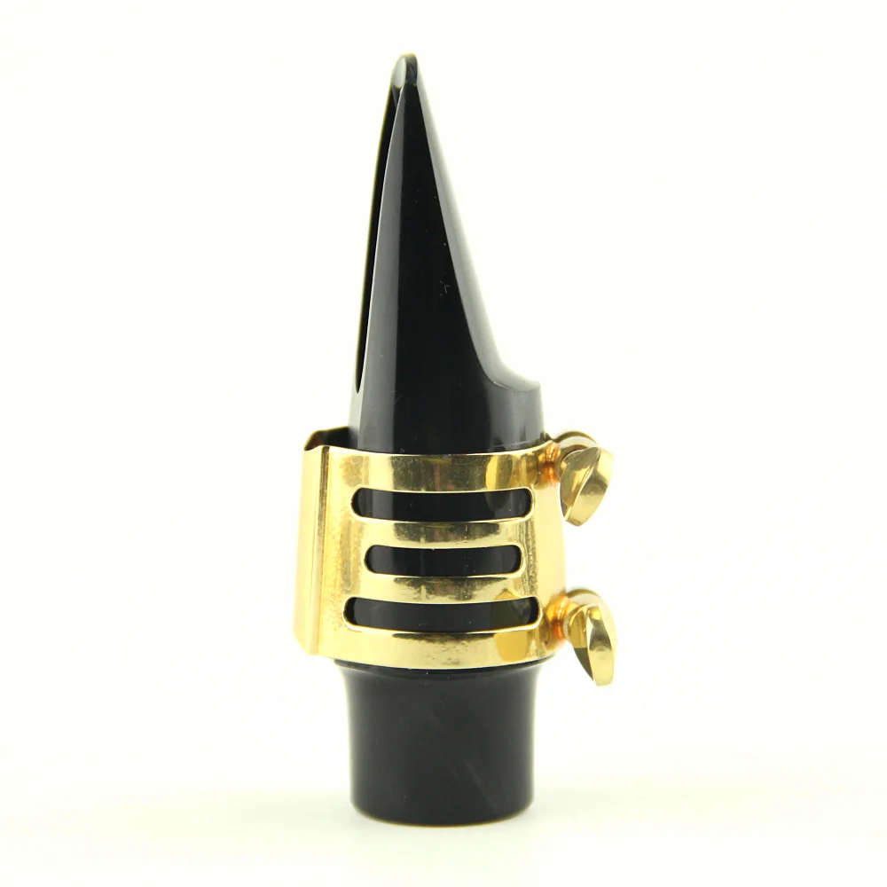 High Grade Alto Saxophone Ligature Clip Mouthpiece Clamp For Sax Gold