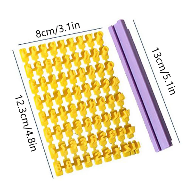 Letter And Number Cookie Mould English Alphanumeric Seal Cookies Mold Name Printing Stamps Reusable Symbol Baking Tools
