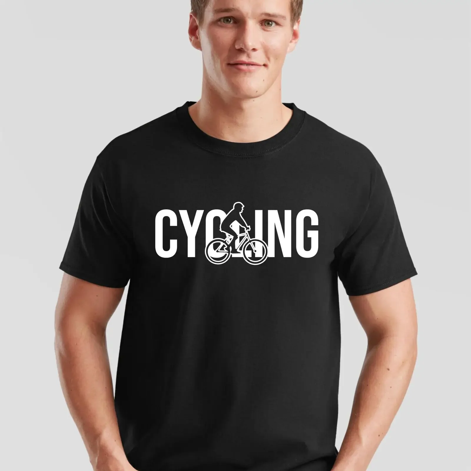 Funny Cycling T Shirt Cycle Typography Biker  vintage Washed Stretched Casual Versatile Top For Everyday Wear Slightly