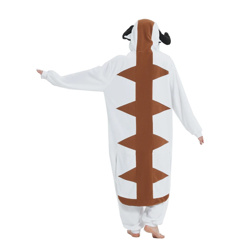 Adult Animal Kigurumi Holy cow Wool One Piece Pajamas Makeup Party Cartoon Costume Halloween Party Cosplay One Piece Pajama