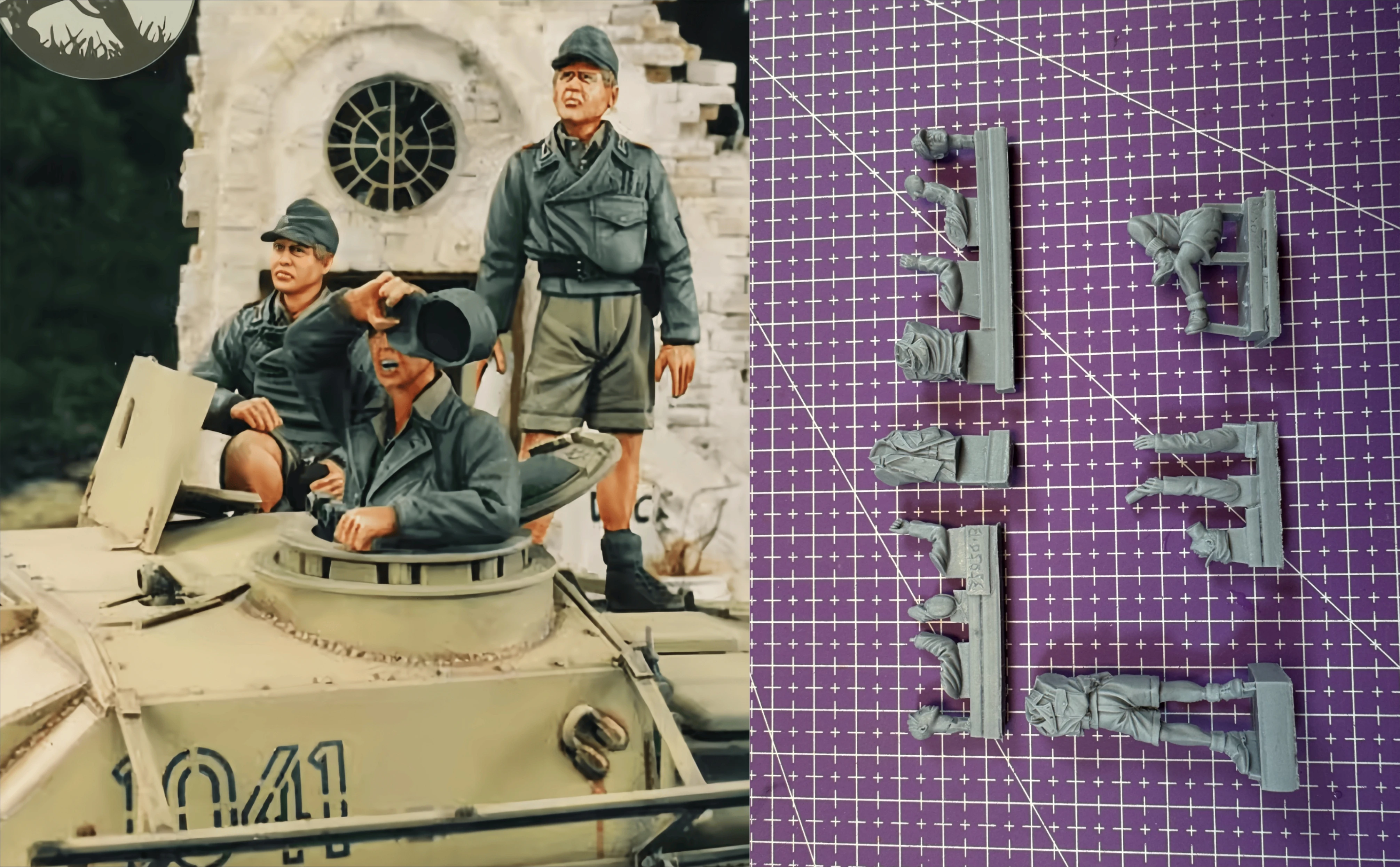 

1/35 Casting Resin Model Assembly Kit, GK， Assault Team Members, Unpainted