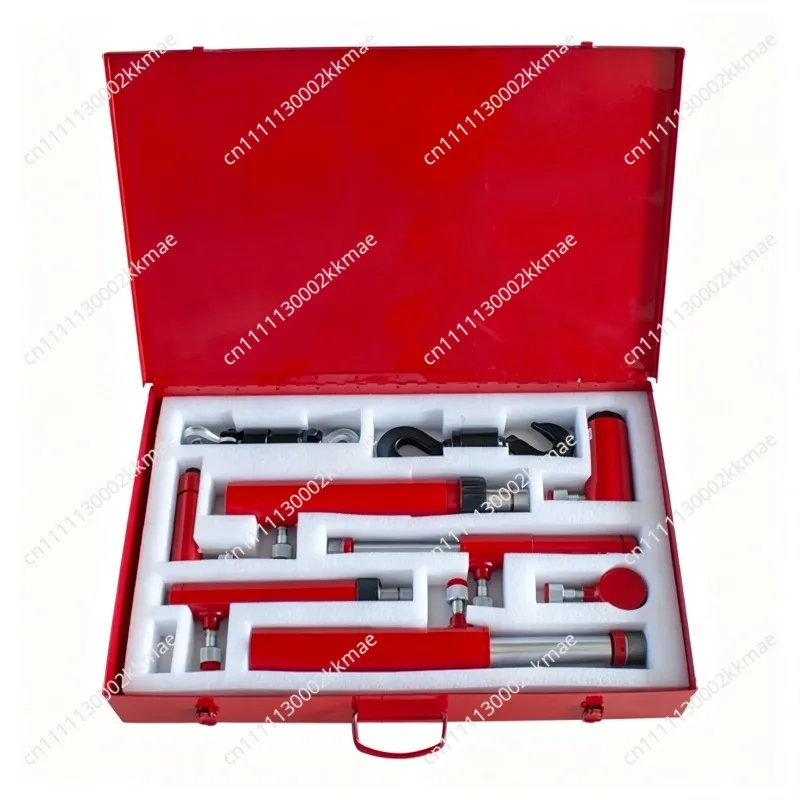 9-Piece Separate Hydraulic Cylinder Jack Set | Auto Body Frame Straightener Hydraulic Pump Parts | Truck & Car Repair Tools