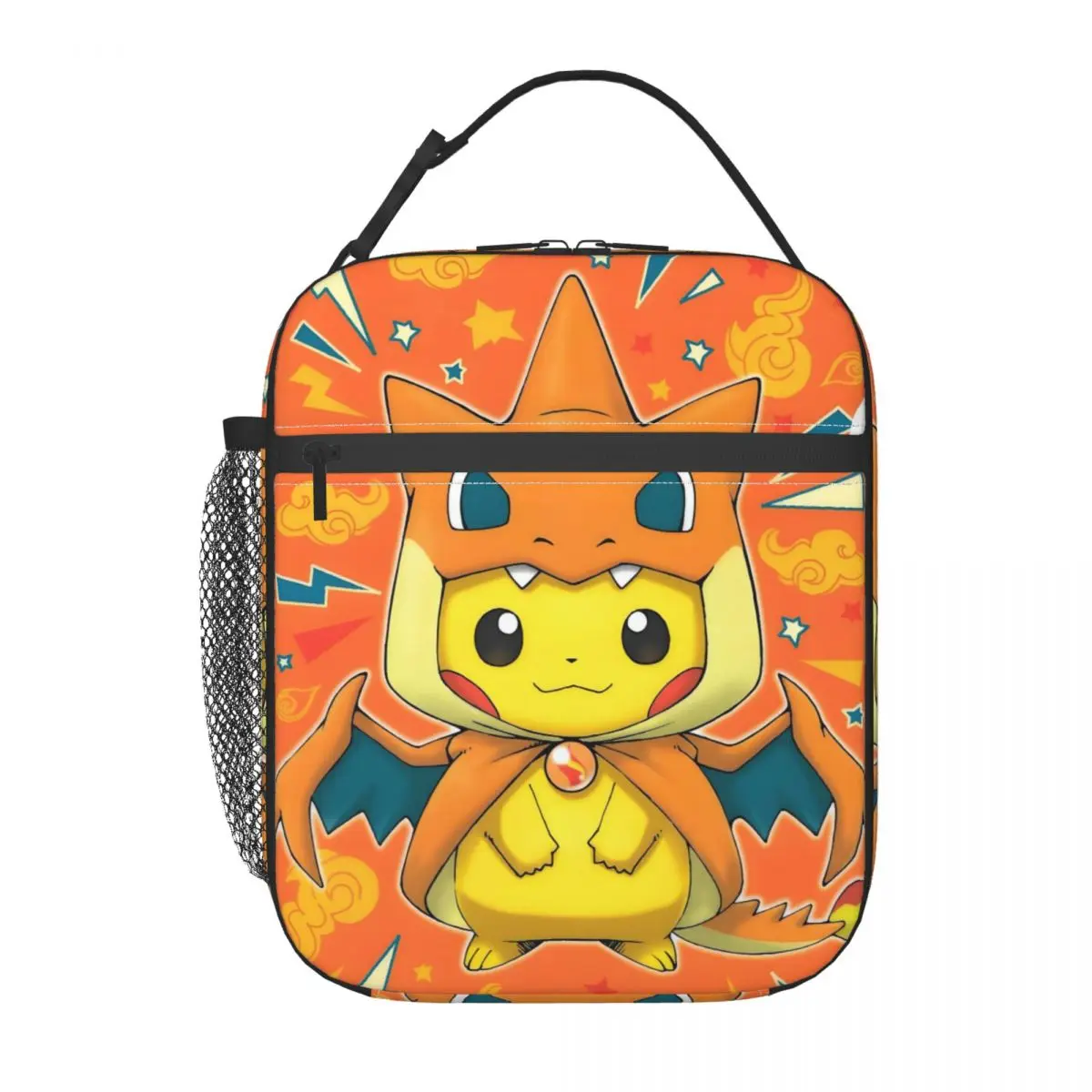 

Custom P-Pikachues Thermal Insulated Lunch Bag Comic Resuable Bento Box for Outdoor Camping Travel Multifunction Food Tote Bags
