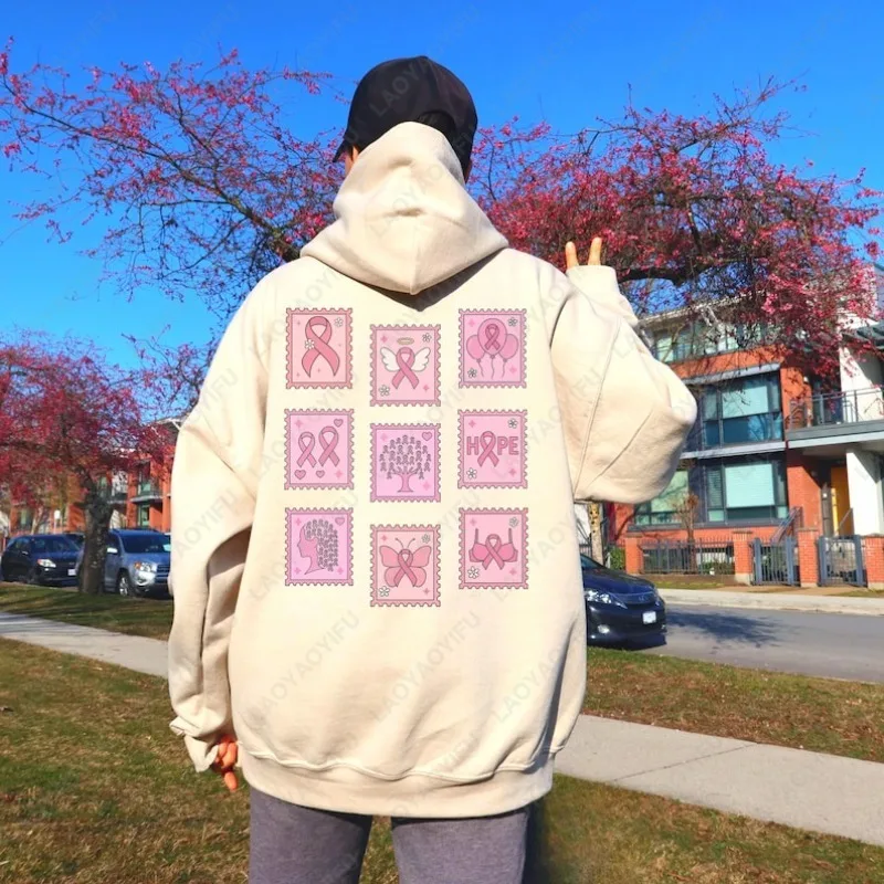Breast Cancer Awareness Men Women Hoodie Supporter Survivor Patient Doctor Researcher October Pink Ribbon Pullover Strong Hoodie