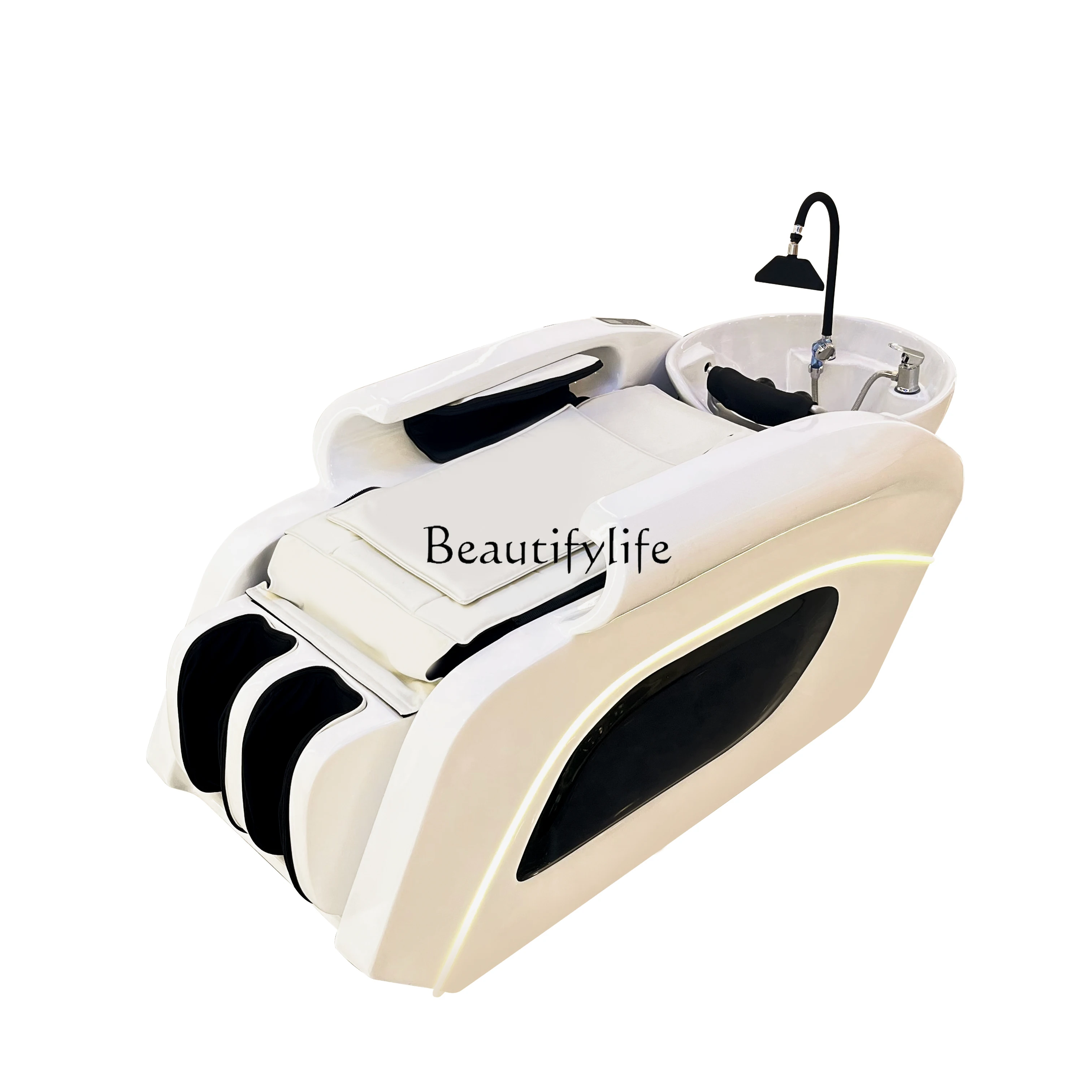 

Electric massage shampoo bed Ceramic basin Water circulation fumigation Massage shampoo bed