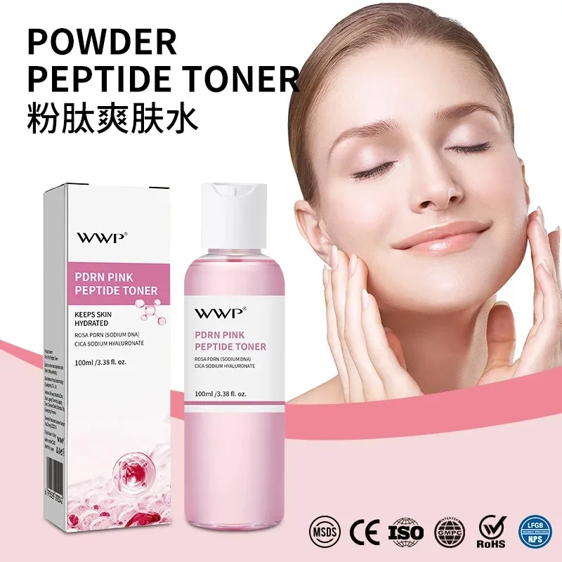 100 مل الببتيد الوردي PDRN منشط المياه ترطيب تونر الوجه ترطيب جوهر
