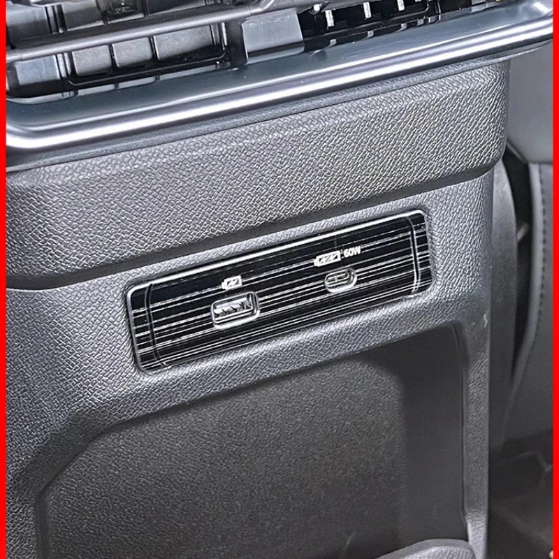 

For 2023 JETOUR Traveler Rear Charging Port USB Protective Cover Shanhai T2 Special Decorative Interior Accessories