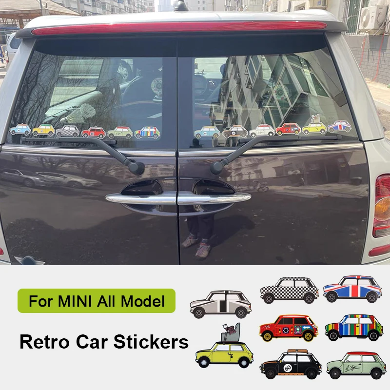 Car Decoration Retro Sticker Decal For Mini Cooper JCW S F54 F55 F56 F60 R50 R53 R55 R56 R57 R58 R59 R60 R61 Clubman Accessories