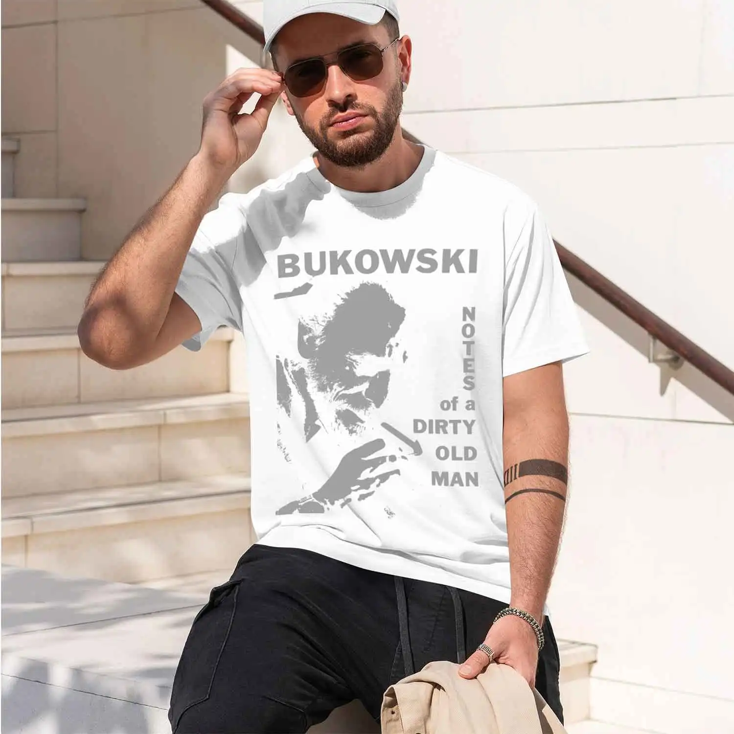 Bukowski 2026 New Model Men’s Short-sleeve crewneck T-Shirt Classic Casual Multiple Colors and Sizes for Daily Wear All-Day Comf