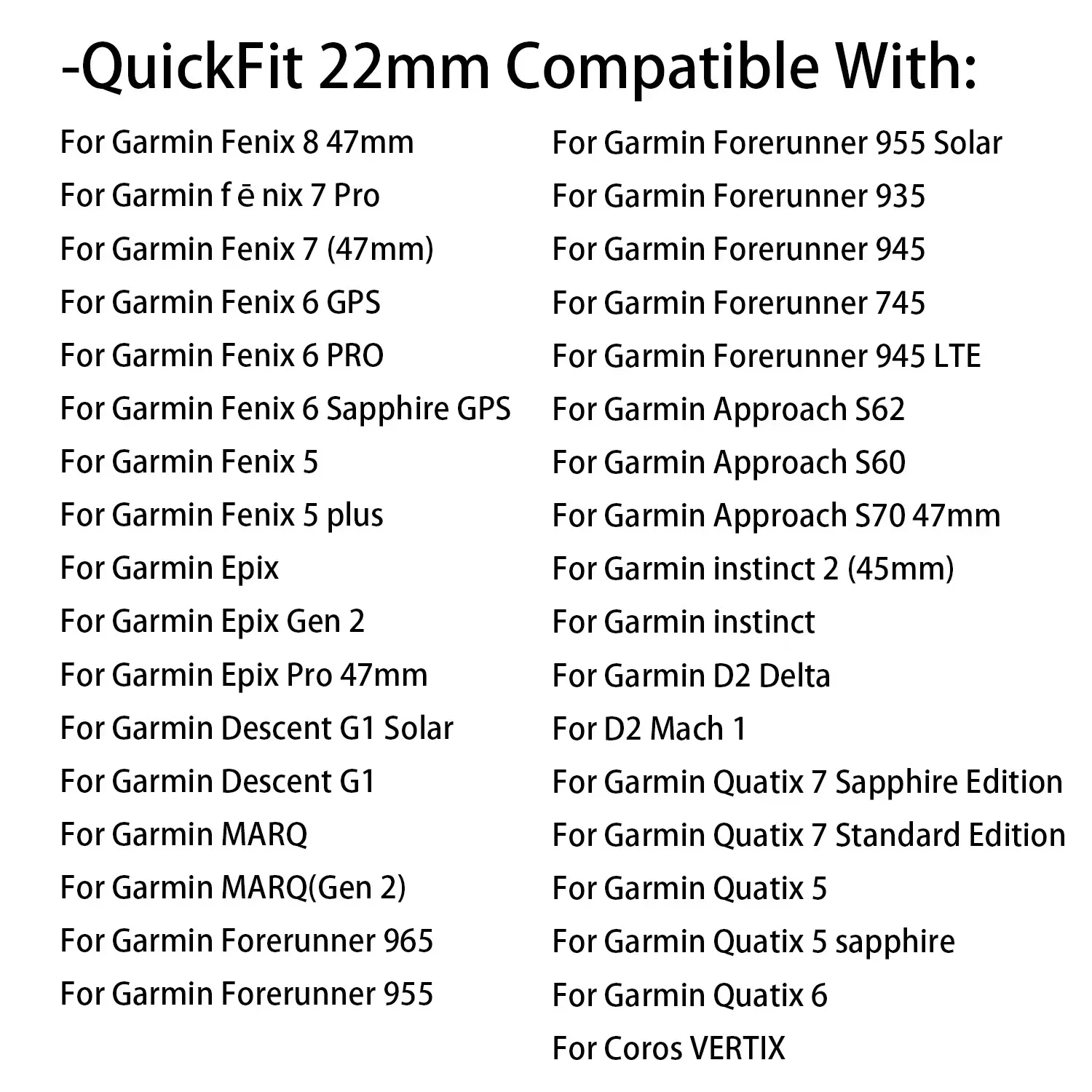 Quickfit 20 22 26 MM Harzarmband für Garmin Uhren Fenix 8 7X 7 7S Solar 6X 6 6S Pro 5X 5 Plus Forerunner 935 945 Epix Gen2 Band – Detail 3