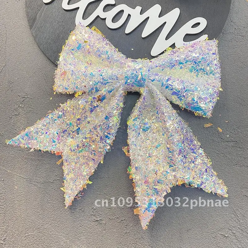 

New Christmas bow decoration colorful white large bow mall atmosphere layout props