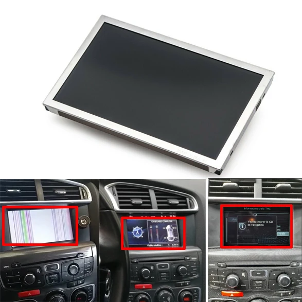 New Original LCD Module 7inch Display for Citroen c4 2013 2014 Car Navigation GPS LCD monitor