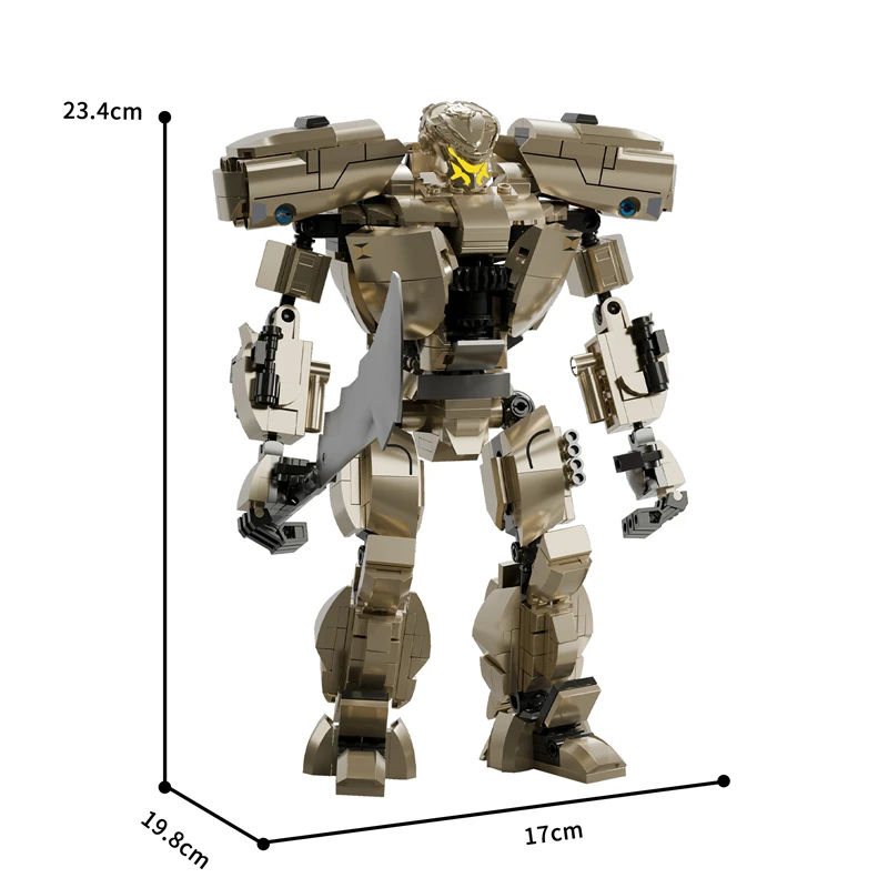KBOX Hunter Robot Building Blocks Mecha Warrior Model
