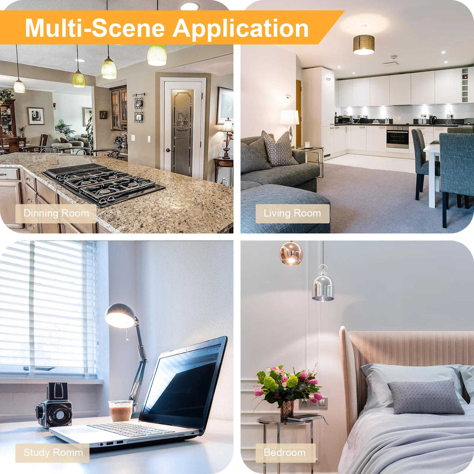 لمبة إضاءة LED GY E14 G45 8 وات 800 لومن، أبيض بارد 6500 كلفن، غير قابلة للتعتيم، فئة E #5