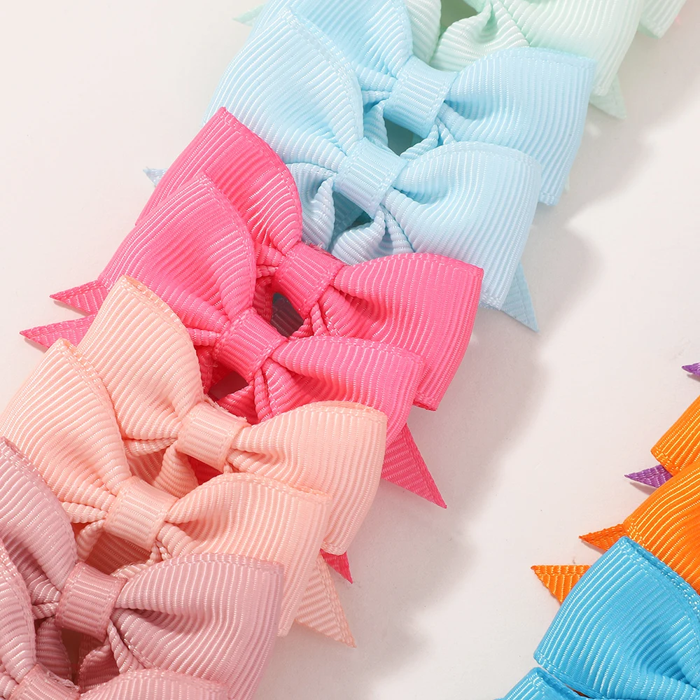 20/30/40 個赤ちゃん小さな 2 インチヘア弓ゴムバンドヘアロープポニーテールホルダー女の赤ちゃん幼児キッズヘアアクセサリー