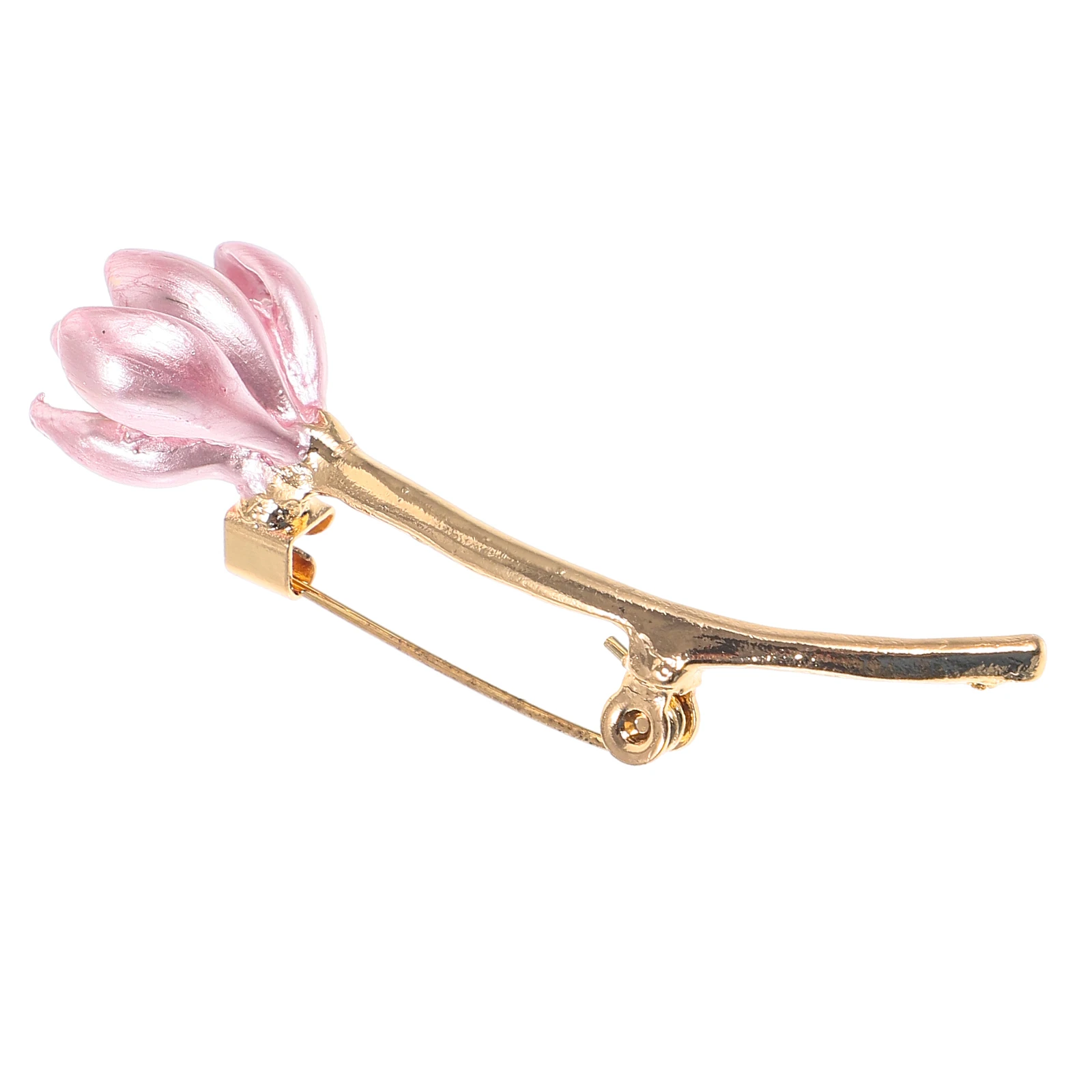 

Tulip Clothes Lapel Pin Water Lily Decorative Metal Pink Flower Brooch Shawl Brooch Suit Pin Dresses Bags Scarves