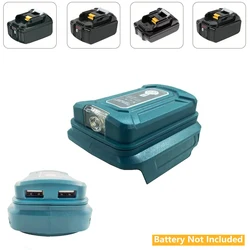 For Makita Battery Adapter USB Charger for Phone Fast Charging Replacement for Makita 18V Power Source with LED Work Light