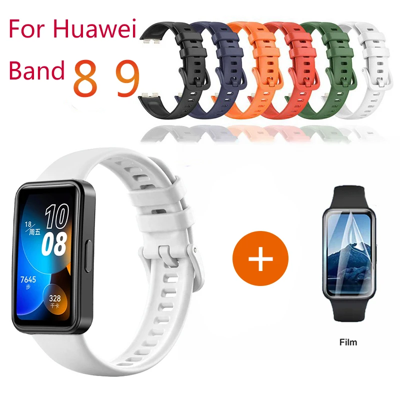 

Silicone strap suitable for Huawei Band 8 9 sport adjustable smartwatch replacement wristband suitable for Huawei Band 8 9