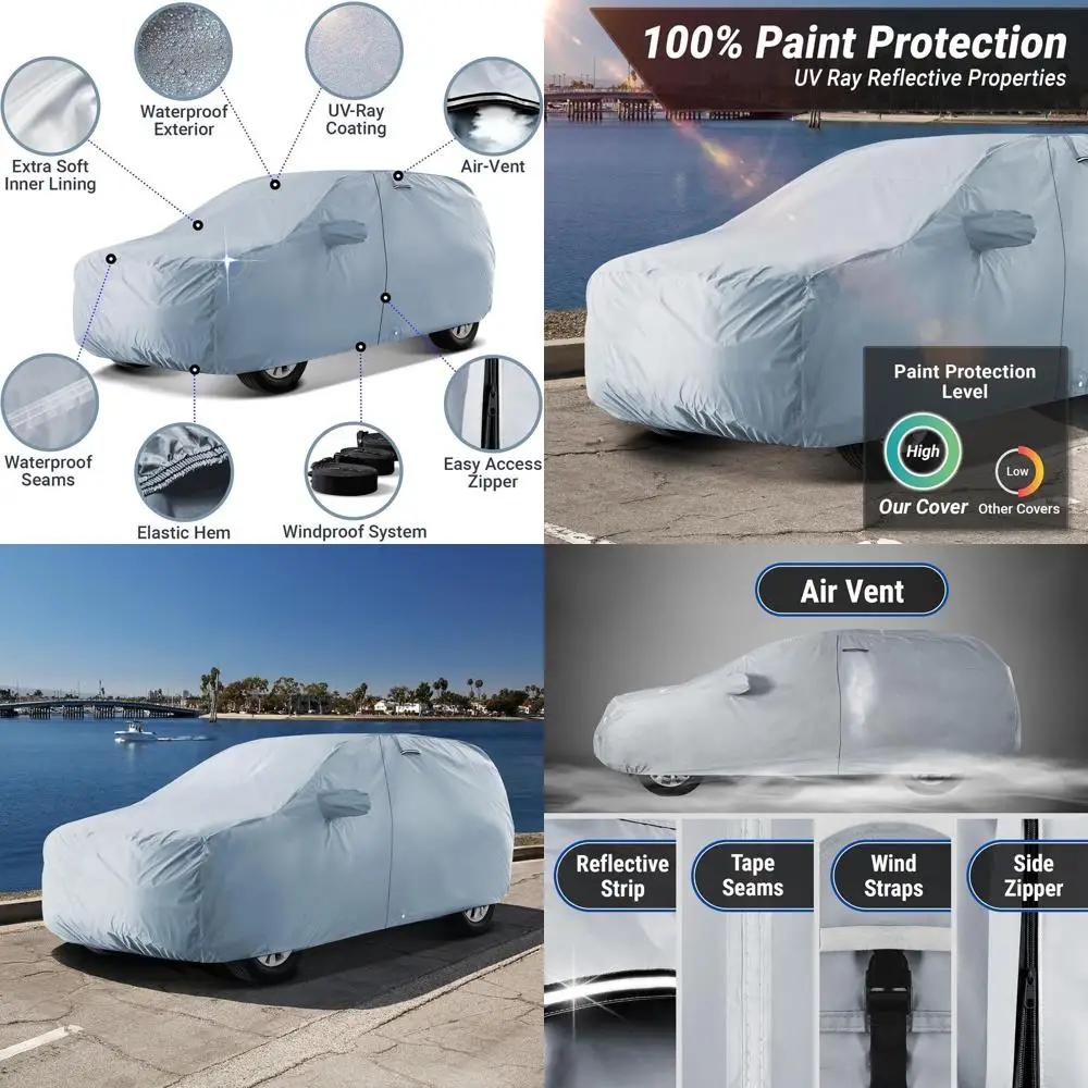 

Universal Form-Fit Padded Full Exterior Waterproof SUV Cover for 2018-2026 Models