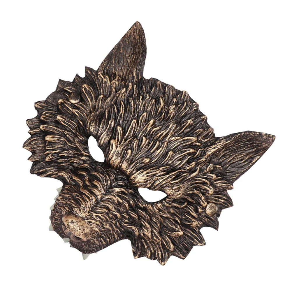 Halloween Wolf Design Mask Cosplay Party Prop Animal Costume Accessory Funny Photo Decorative Mask for Costume Parties Carnivals