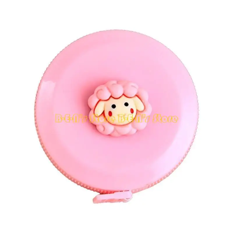 Y1AD Mini Cartoon Tape Measure Retractable 60-Inch/1.5Meter Mini Soft Tape Measure for Tailor Sewing Craft Cloth Soft