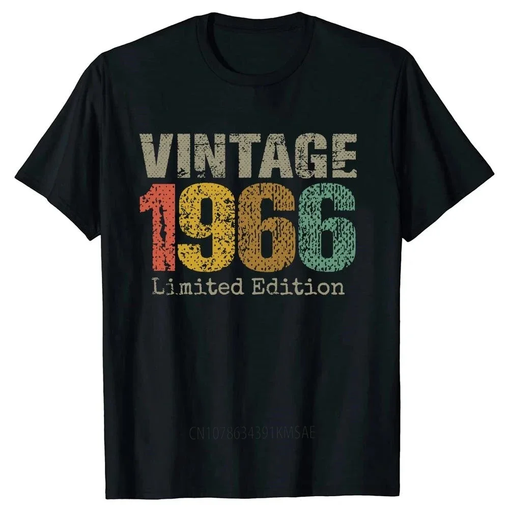 58 Year Old Gifts Vintage 1966 Limited Edition 58th Birthday T Shirt Summer Style Graphic Cotton Streetwear Short Sleeve T-shirt