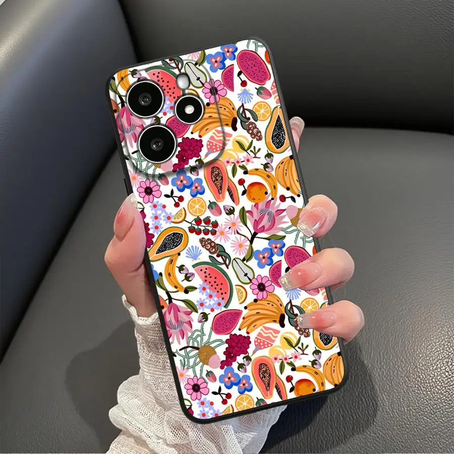 Funda para Xiaomi Redmi Note 15 9 13 Pro Plus 10S 9S 14 7 8 11 11s 12s 10 12 Funda para teléfono de lujo con lunares rojos y marrones