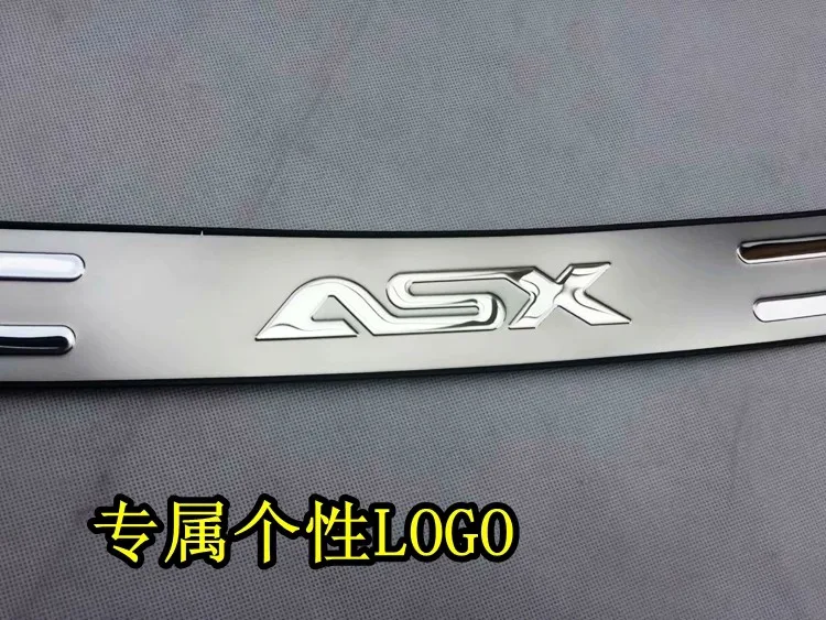 Car Styling For ASX 2013-2018 car stainless steel Scuff Plate/Door Sill Door Sill Rear Bumper Protector Sill