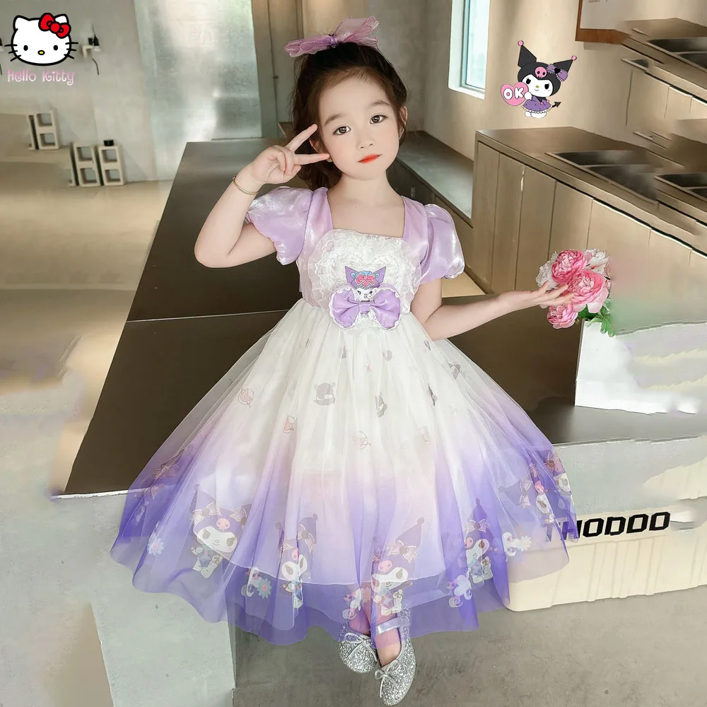 

Children's Dress Lolita Role Play Anime Sanrios Lolita Summer Girl Summer New Mesh Skirt Princess Dress Fashion Kawaii Birthday