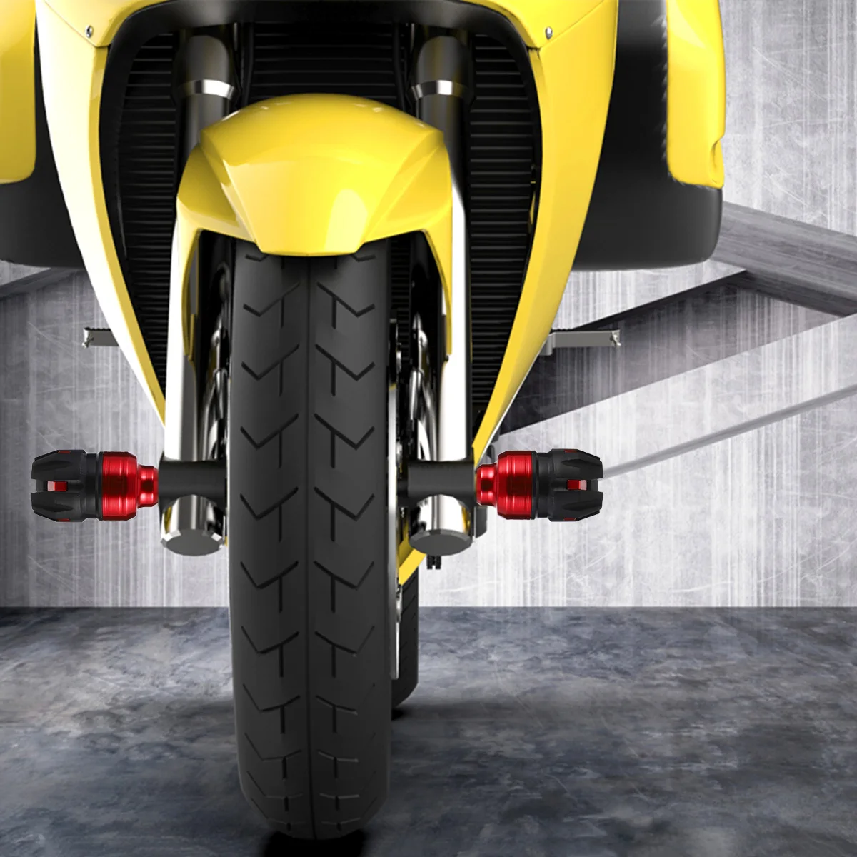 

2pcs Motorcycle Anti Collision Cap Front Fork Cup Aluminum Alloy Crash Resistant Durable Oxidation Coloring Shock for Motorbike