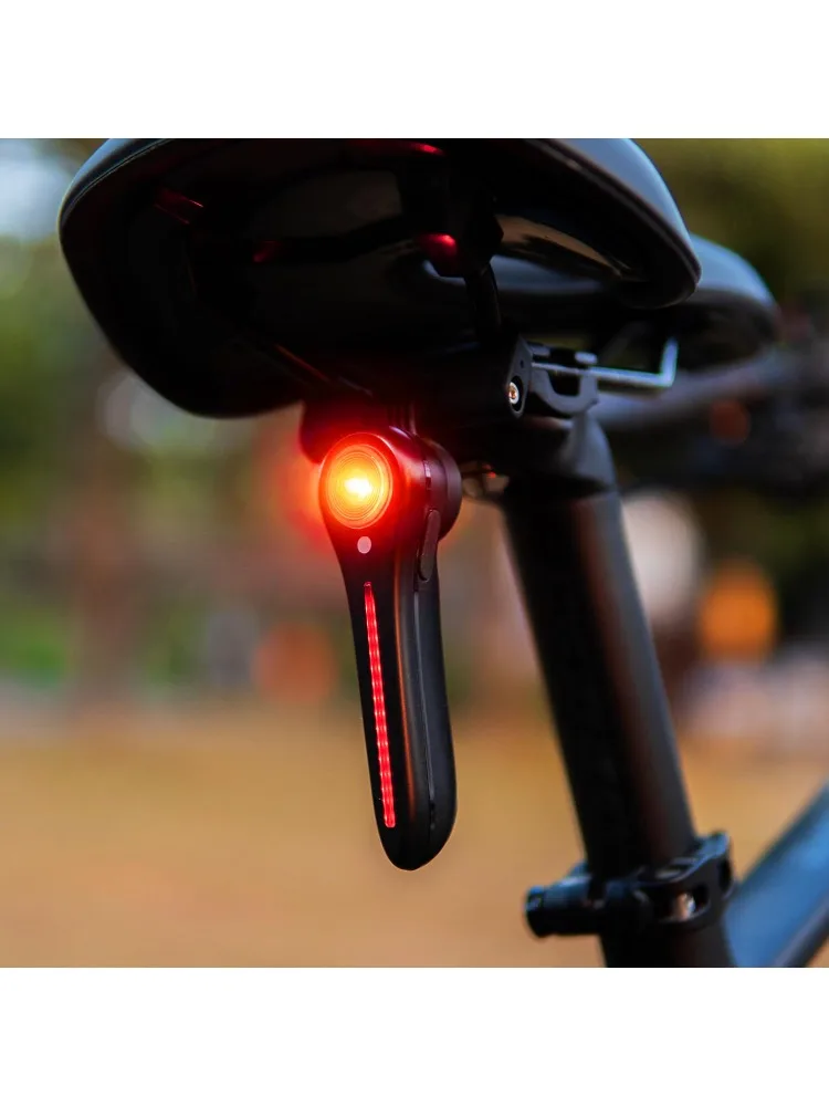 AliExpress FZCSPEED IP65 Bicycle Tail Light Brake Sensor, Waterproof Linear Flow Flashing Taillight, USB Rechargeable Safety Taillight