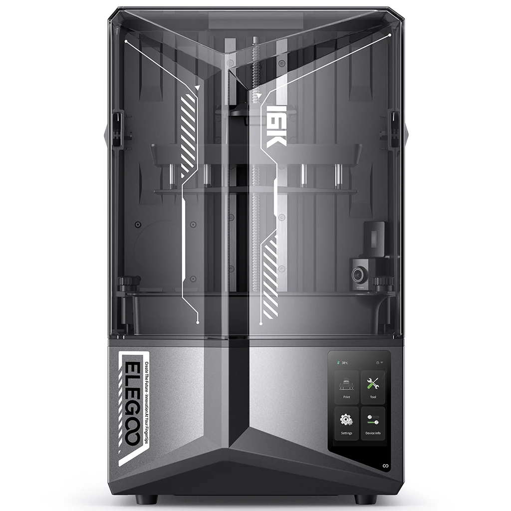 ELEGOO SATURN 4 ULTRA 16K Harz-3D-Drucker mit KI-gestützter Drucküberwachung und bis zu 150mm/h Hochgeschwindigkeitsdruck Größe 212x118x220mm