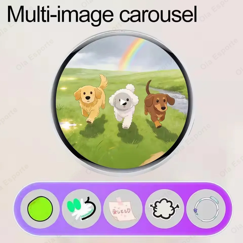 

Electronic Badge HD Touchscreen Digital Photo Display Brooch Electronic Badge Anime Pins for Backpacks Christmas Boys Girls New