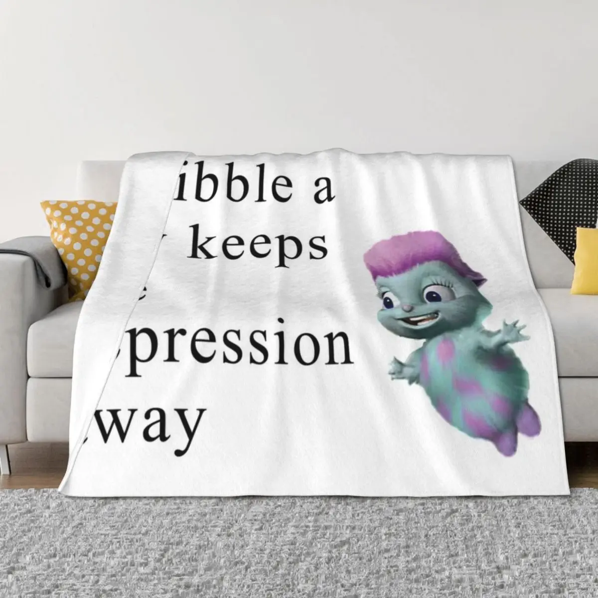Bibble Meme Throw Blanket Luxury Large Bed Fashionable Thermal Blankets