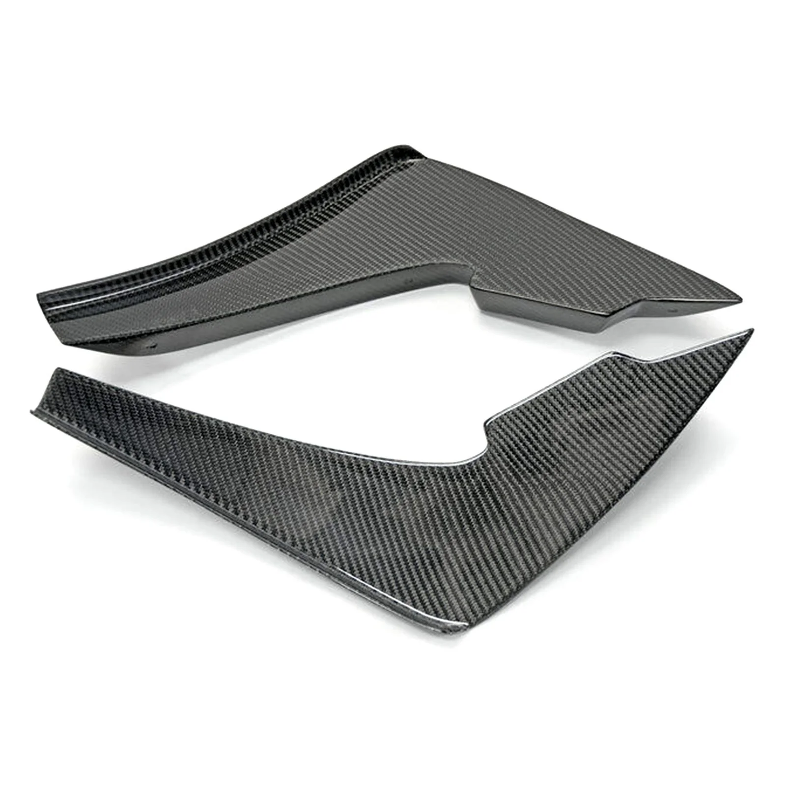 Front Bumper Canard Diffuser 2Pcs Carbon Fiber For Nissan R35 GT-R 2017-2020