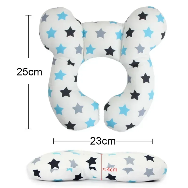 0-3 Years New Baby Pillow Protective Travel Car Seat Head Neck Support Pillows Newborn Children U Shape Headrest Toddler Cushion