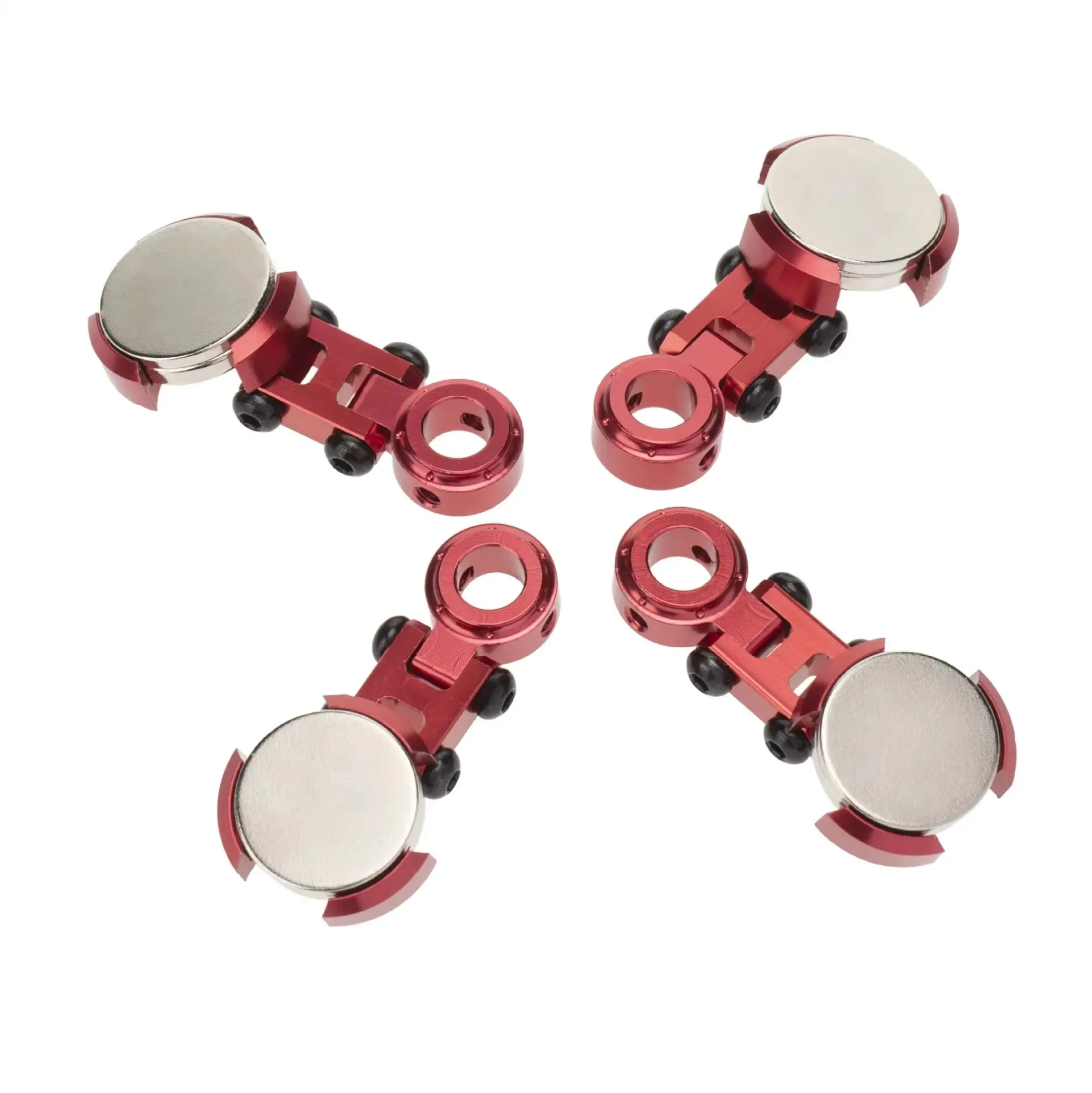 2pcs，Magnetic Stealth Invisible Body Shell Mount Kit for 1/10 Axial SCX10 D90 HSP RC Car Accessories