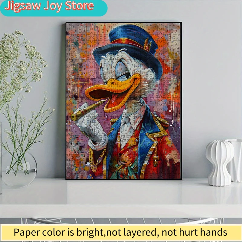 จิ๊กซอว์โดนัลด์ดั๊กขนาดใหญ่ 1,000 ชิ้น เหมาะสำหรับทุกเพศทุกวัย - ชิ้นส่วนที่แตกหักง่าย กิจกรรมครอบครัวที่ท้าทายและสนุกสนาน โดนัลด์ดั๊กที่เป็นที่รู้จัก