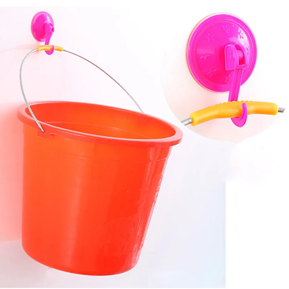 

6 pcs Heavy Duty Suction Cup Hooks 180° Rotation Strong Adsorption Wall Hanger For Home Travel Clothing Bags Hats Towels Easy