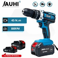 20+3 Torque 21V Cordless Drill Electric Impact Electrical Screwdriver Impact Wireless Tool Electric Hand Tools Lithium Battery